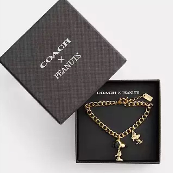 Coach X Peanuts Snoopy And Woodstock Charm Bracelet - Picture 1 of 3